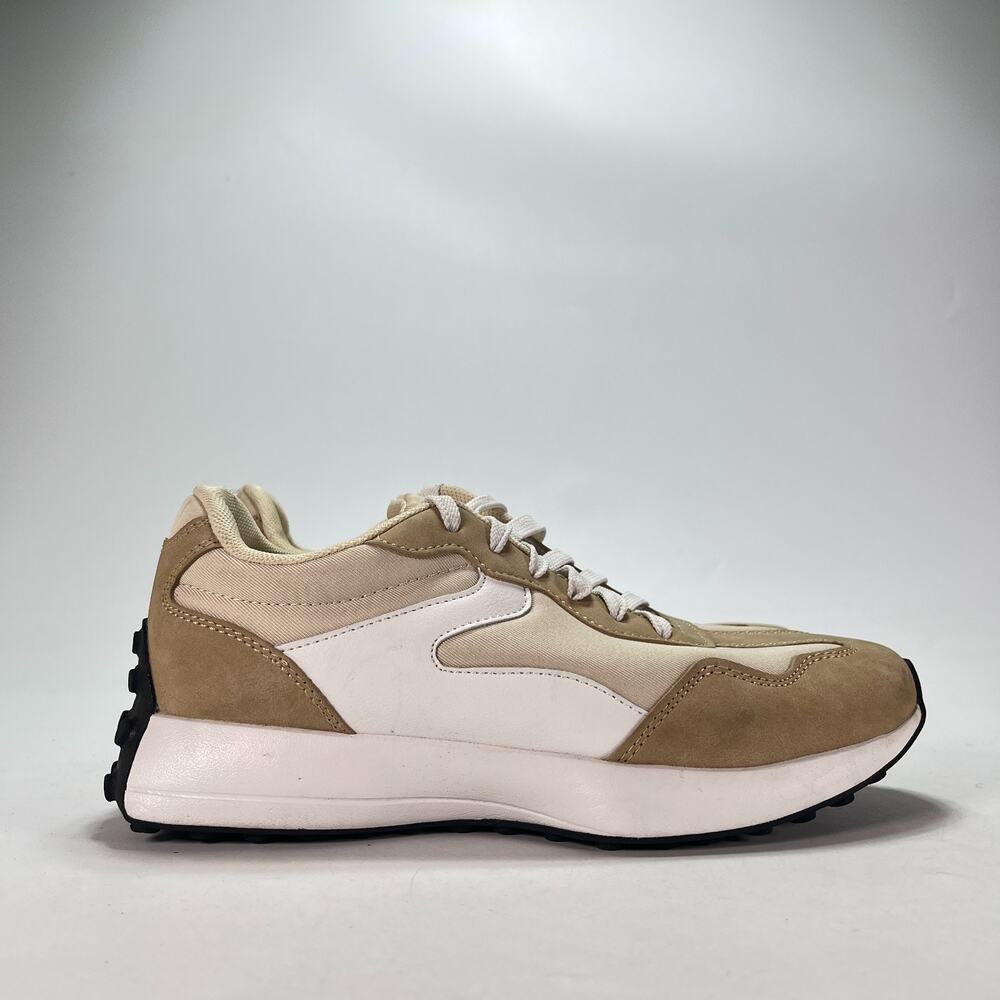 Steve Madden Campo Beige White Casual Sneakers Lifestyle Shoes Women's Size 8